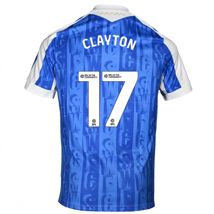 Danxen Kinder Liam Clayton #17 Blau Weiß Heimtrikot Trikot 2025/26 T-Shirt Schweiz