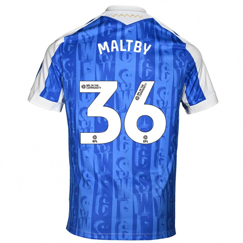 Danxen Kinder Mackenzie Maltby #36 Blau Weiß Heimtrikot Trikot 2025/26 T-Shirt Schweiz