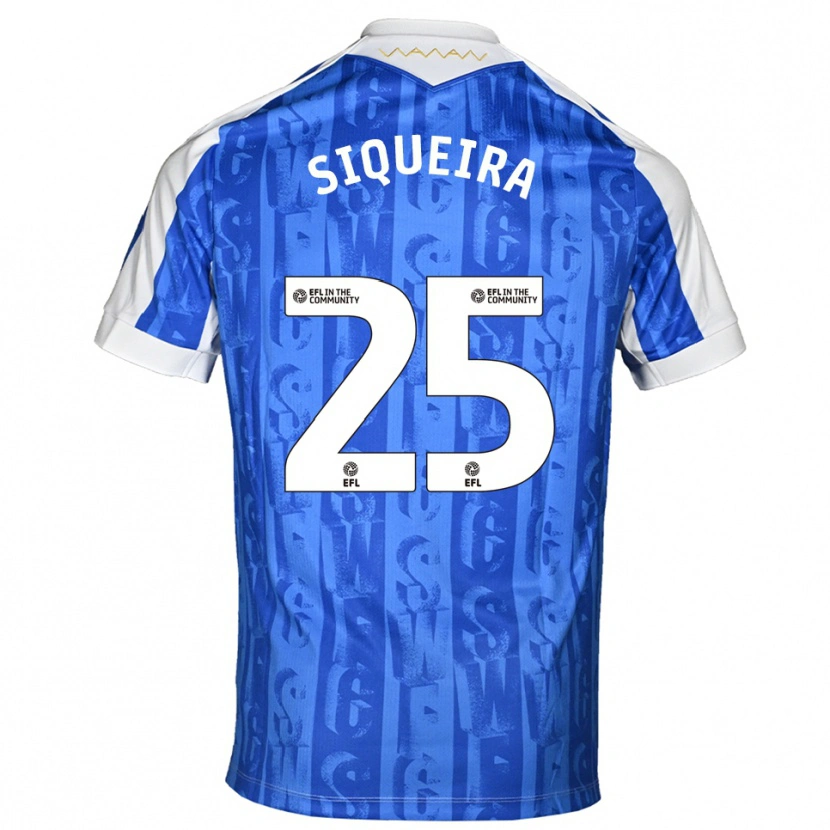 Danxen Kinder Guilherme Siqueira #25 Blau Weiß Heimtrikot Trikot 2025/26 T-Shirt Schweiz
