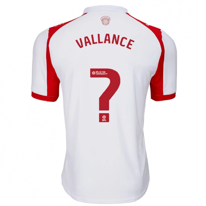 Danxen Kinder Jake Vallance #0 Weiß Rot Heimtrikot Trikot 2025/26 T-Shirt Schweiz