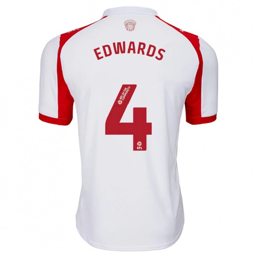 Danxen Kinder Ronnie Edwards #4 Weiß Rot Heimtrikot Trikot 2025/26 T-Shirt Schweiz