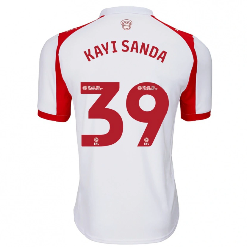 Danxen Kinder Joachim Kayi Sanda #39 Weiß Rot Heimtrikot Trikot 2025/26 T-Shirt Schweiz
