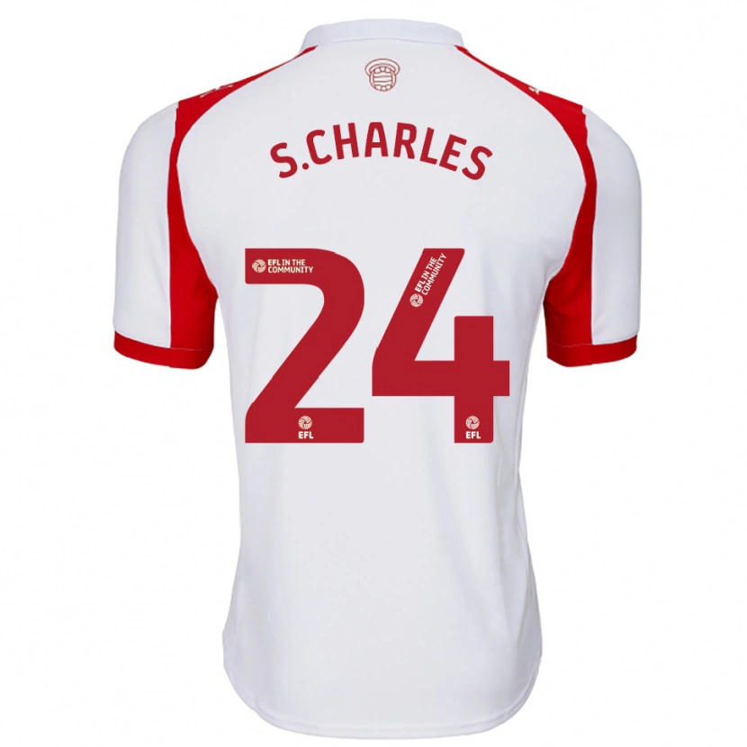 Danxen Kinder Shea Charles #24 Weiß Rot Heimtrikot Trikot 2025/26 T-Shirt Schweiz