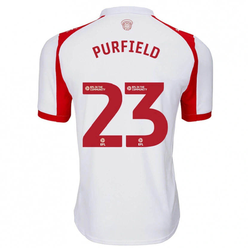 Danxen Kinder Jemma Elizabeth Purfield #23 Weiß Rot Heimtrikot Trikot 2025/26 T-Shirt Schweiz