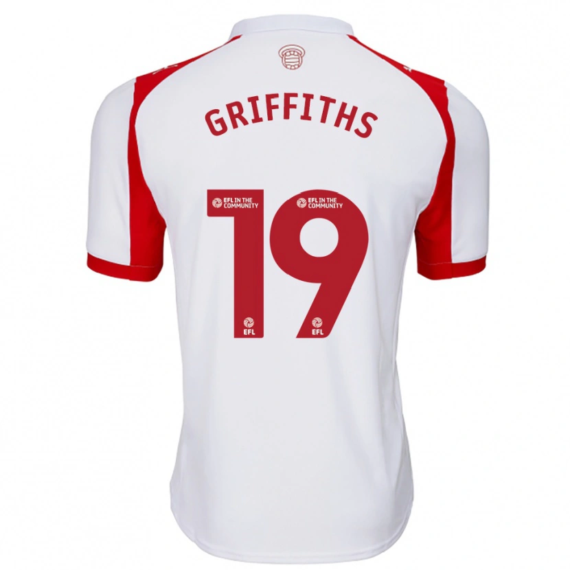 Danxen Kinder Alice Griffiths #19 Weiß Rot Heimtrikot Trikot 2025/26 T-Shirt Schweiz