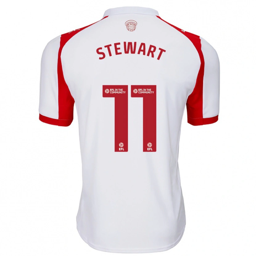 Danxen Kinder Ross Stewart #11 Weiß Rot Heimtrikot Trikot 2025/26 T-Shirt Schweiz