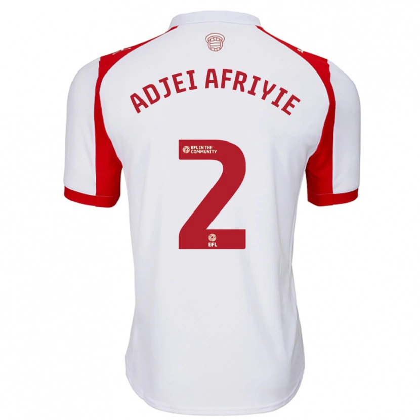 Danxen Kinder Hansel Adjei-Afriyie #2 Weiß Rot Heimtrikot Trikot 2025/26 T-Shirt Schweiz