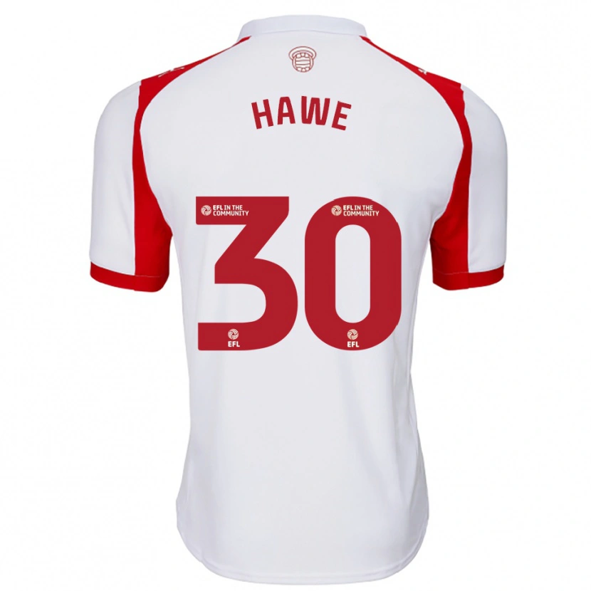 Danxen Kinder Luke Hawe #30 Weiß Rot Heimtrikot Trikot 2025/26 T-Shirt Schweiz