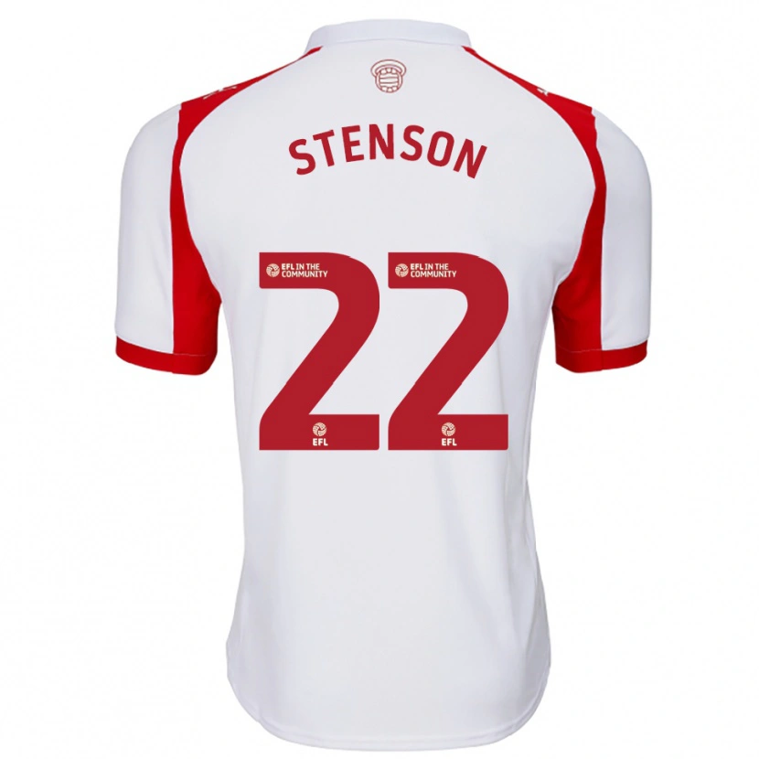 Danxen Kinder Fran Stenson #22 Weiß Rot Heimtrikot Trikot 2025/26 T-Shirt Schweiz