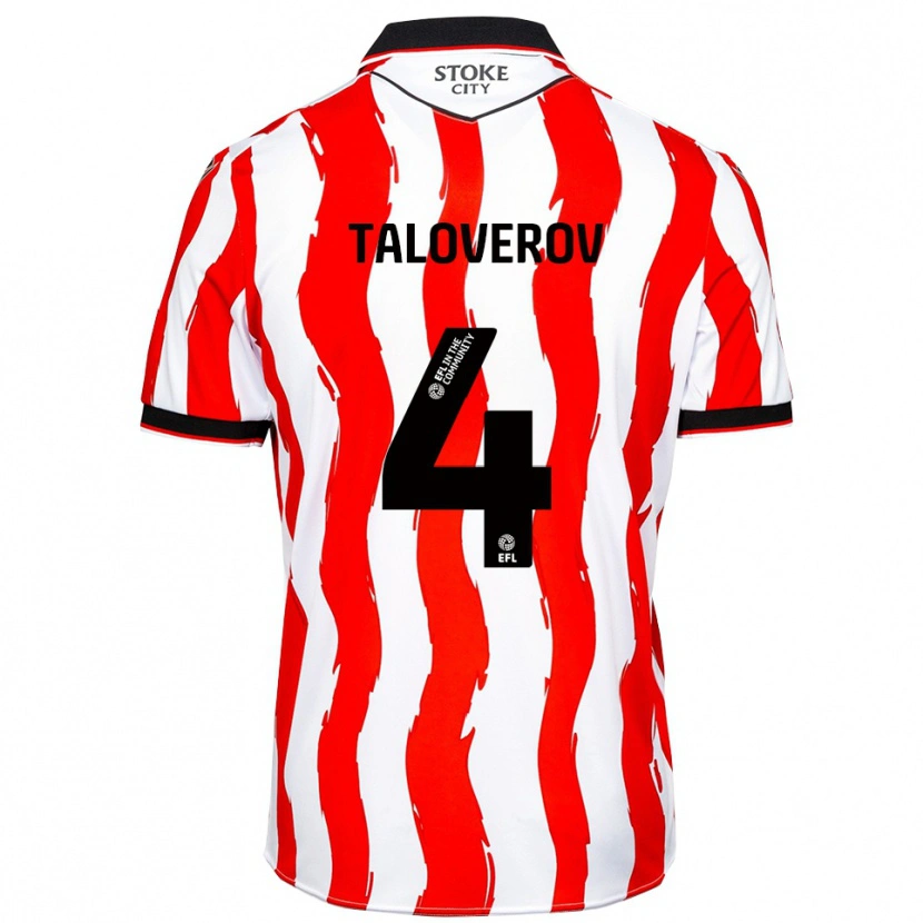 Danxen Kinder Maksym Taloverov #4 Weiß Rot Heimtrikot Trikot 2025/26 T-Shirt Schweiz