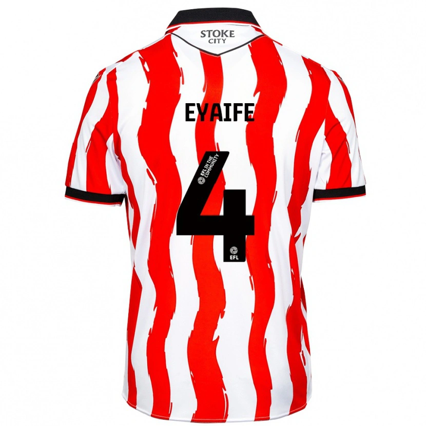 Danxen Kinder Daniel Eyaife #4 Weiß Rot Heimtrikot Trikot 2025/26 T-Shirt Schweiz