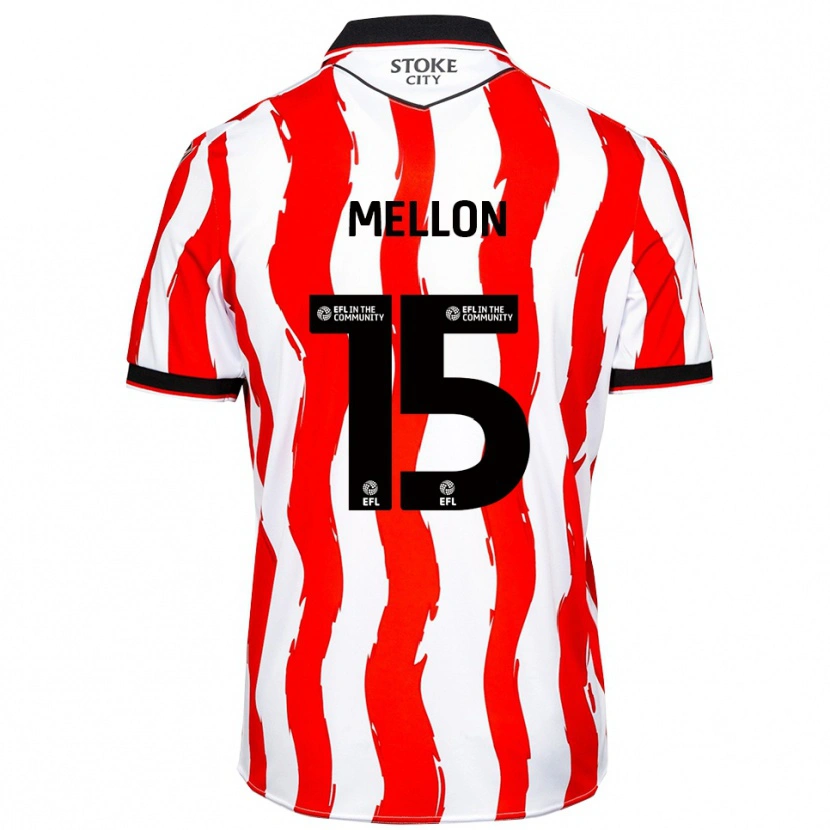 Danxen Kinder Luke Mellon #15 Weiß Rot Heimtrikot Trikot 2025/26 T-Shirt Schweiz