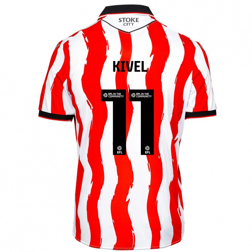 Danxen Kinder Roisin Kivel #11 Weiß Rot Heimtrikot Trikot 2025/26 T-Shirt Schweiz