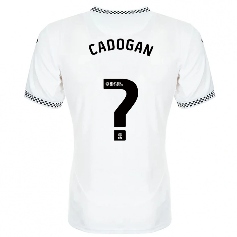 Danxen Kinder Maliq Cadogan #0 Weiß Orange Heimtrikot Trikot 2025/26 T-Shirt Schweiz