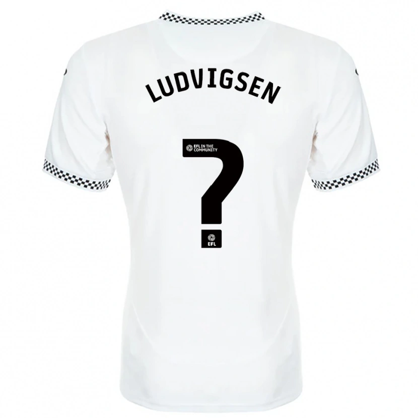Danxen Kinder Kai Ludvigsen #0 Weiß Orange Heimtrikot Trikot 2025/26 T-Shirt Schweiz