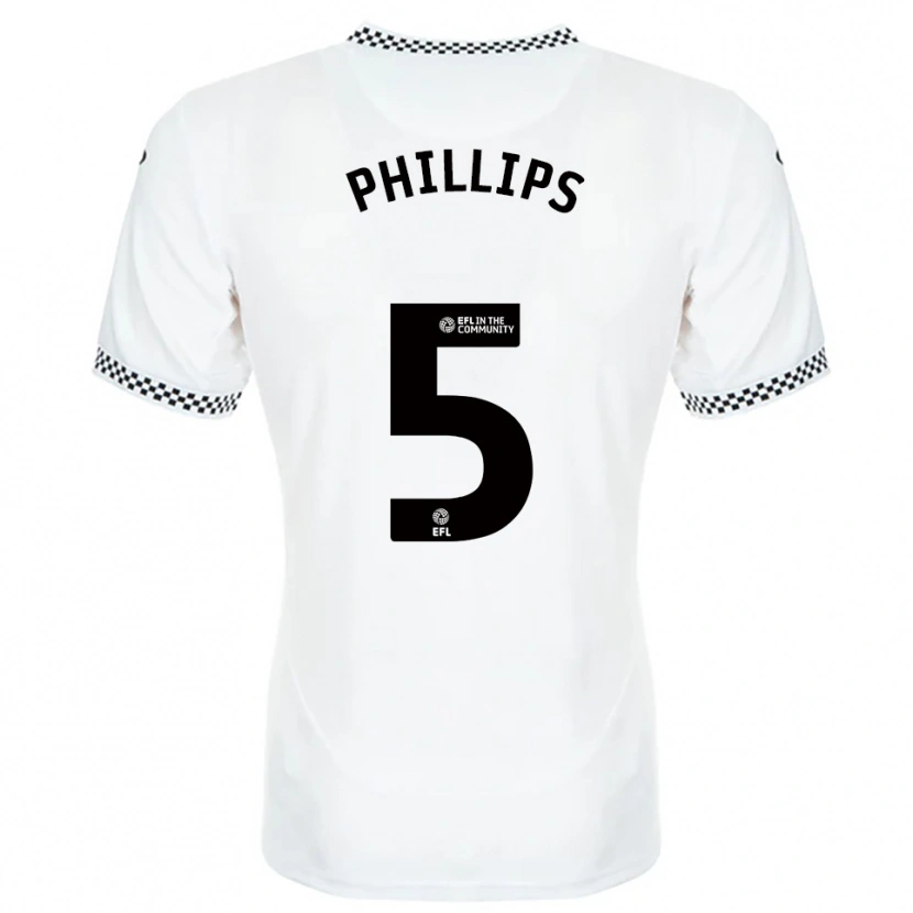 Danxen Kinder Ben Phillips #5 Weiß Orange Heimtrikot Trikot 2025/26 T-Shirt Schweiz