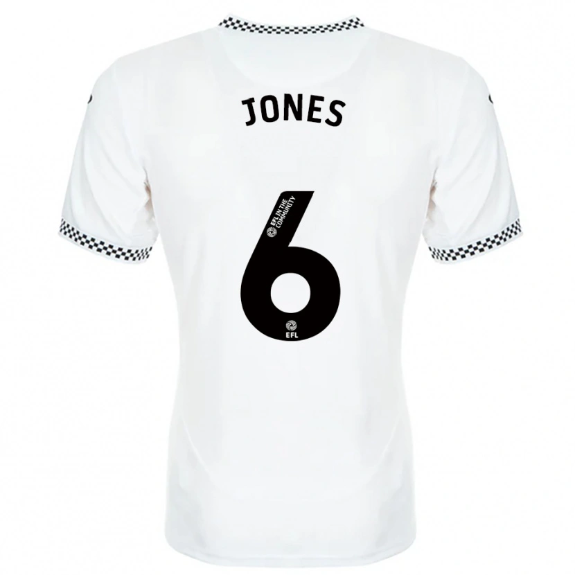 Danxen Kinder Iestyn Jones #6 Weiß Orange Heimtrikot Trikot 2025/26 T-Shirt Schweiz