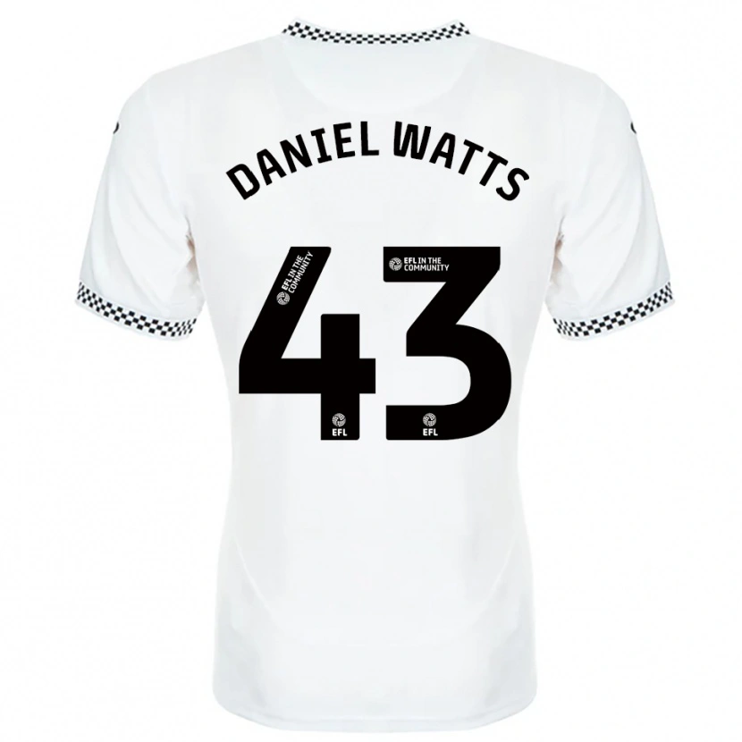 Danxen Kinder Daniel Watts #43 Weiß Orange Heimtrikot Trikot 2025/26 T-Shirt Schweiz