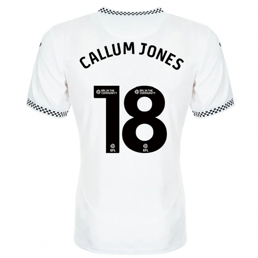 Danxen Kinder Callum Jones #18 Weiß Orange Heimtrikot Trikot 2025/26 T-Shirt Schweiz