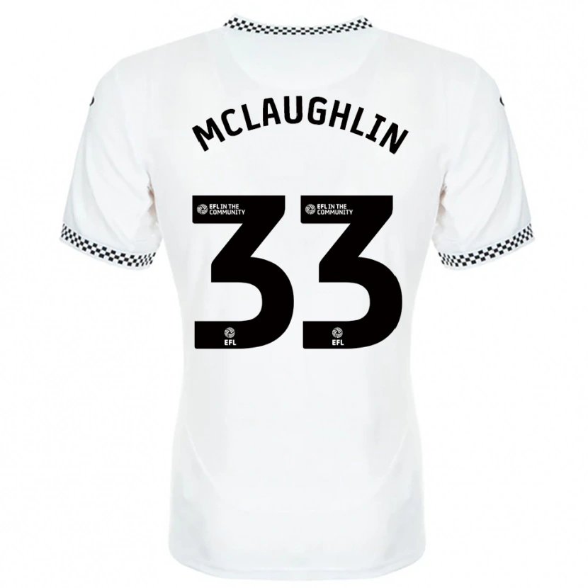 Danxen Kinder Jon Mclaughlin #33 Weiß Orange Heimtrikot Trikot 2025/26 T-Shirt Schweiz
