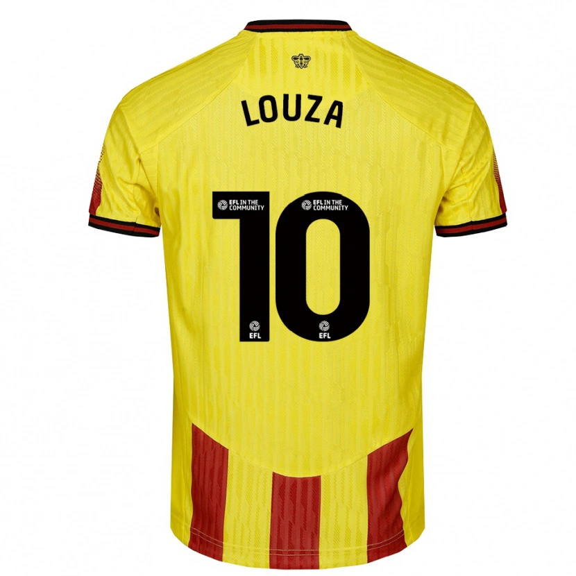 Danxen Kinder Imrân Louza #10 Gelb Rot Heimtrikot Trikot 2025/26 T-Shirt Schweiz