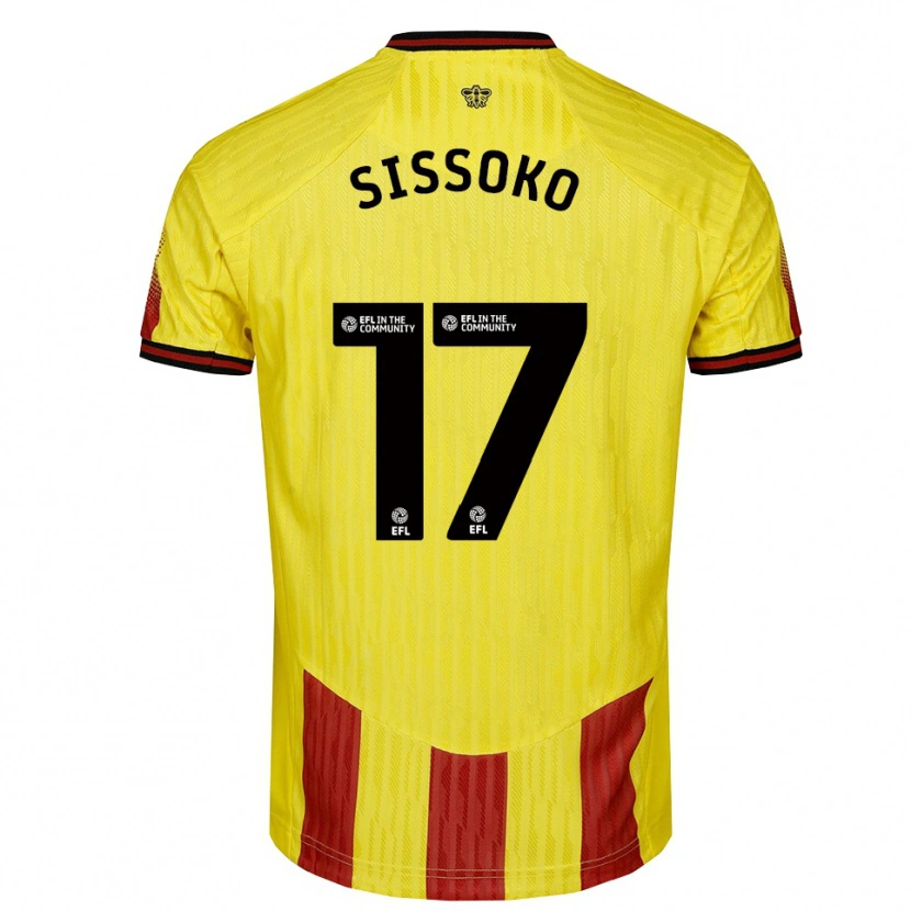 Danxen Kinder Moussa Sissoko #17 Gelb Rot Heimtrikot Trikot 2025/26 T-Shirt Schweiz