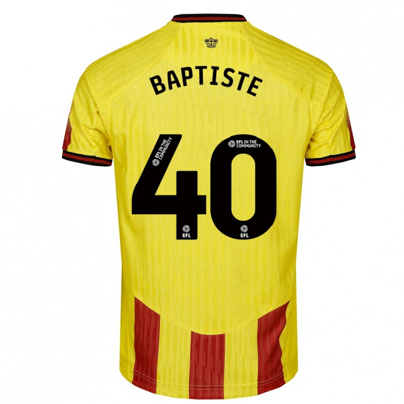 Danxen Kinder Bianca Baptiste #40 Gelb Rot Heimtrikot Trikot 2025/26 T-Shirt Schweiz