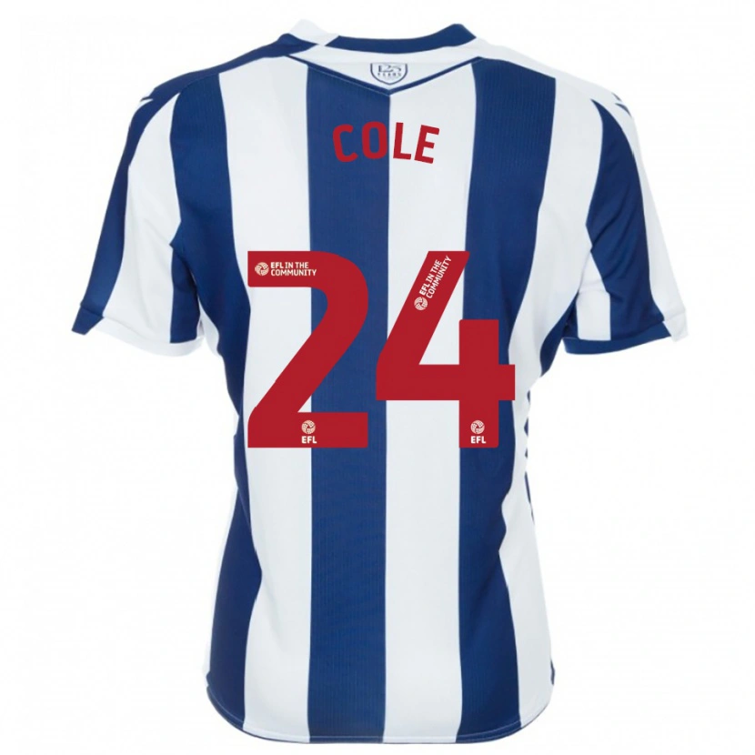 Danxen Kinder Delphi Cole #24 Marine Weiß Heimtrikot Trikot 2025/26 T-Shirt Schweiz