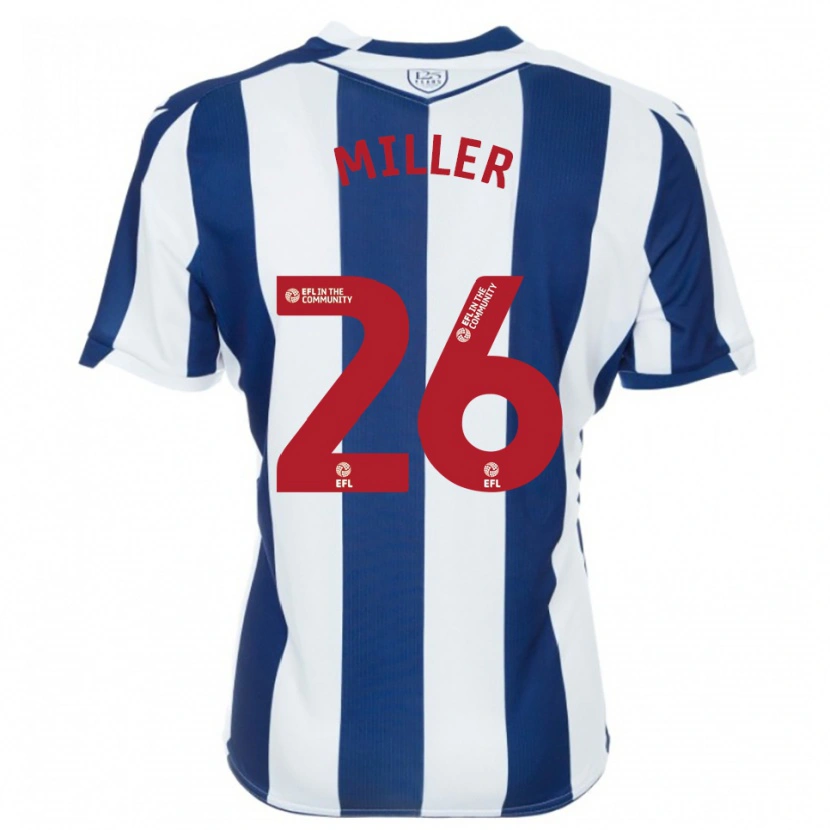 Danxen Kinder Nna Miller #26 Marine Weiß Heimtrikot Trikot 2025/26 T-Shirt Schweiz