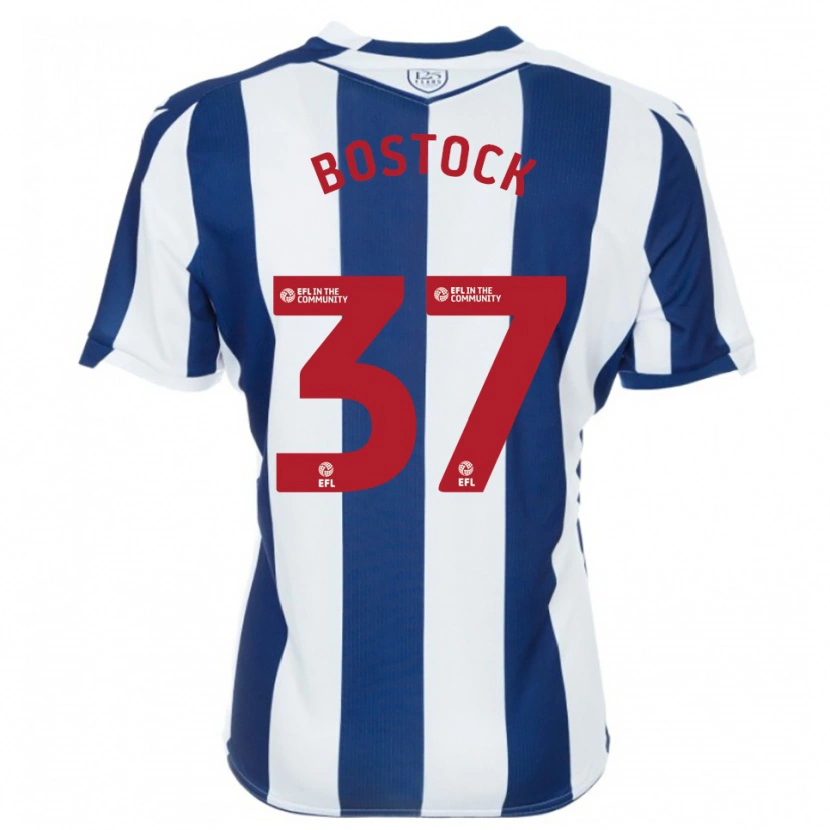Danxen Kinder Oliver Bostock #37 Marine Weiß Heimtrikot Trikot 2025/26 T-Shirt Schweiz