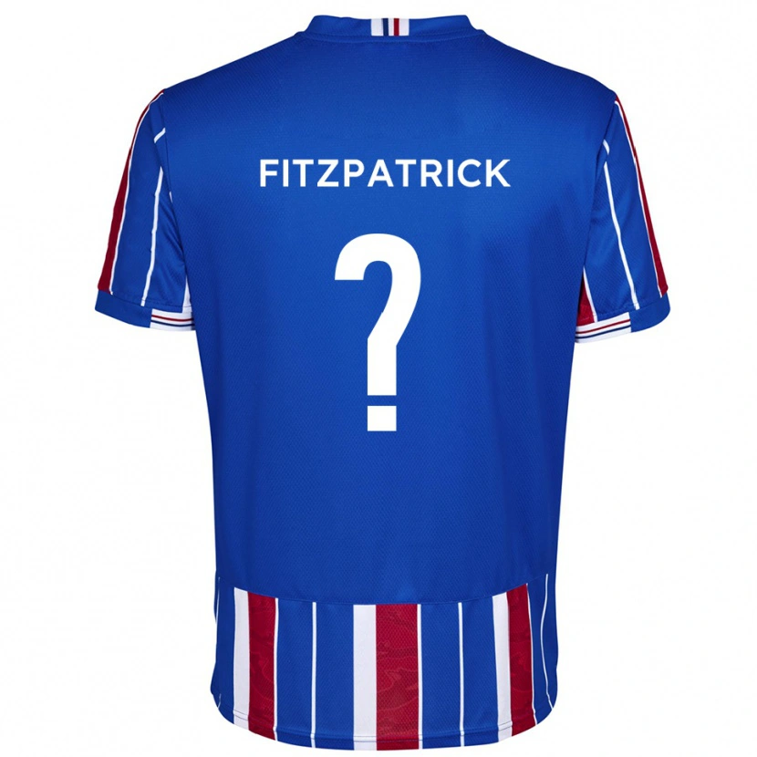 Danxen Kinder Aran Fitzpatrick #0 Blau Rot Weiß Heimtrikot Trikot 2025/26 T-Shirt Schweiz