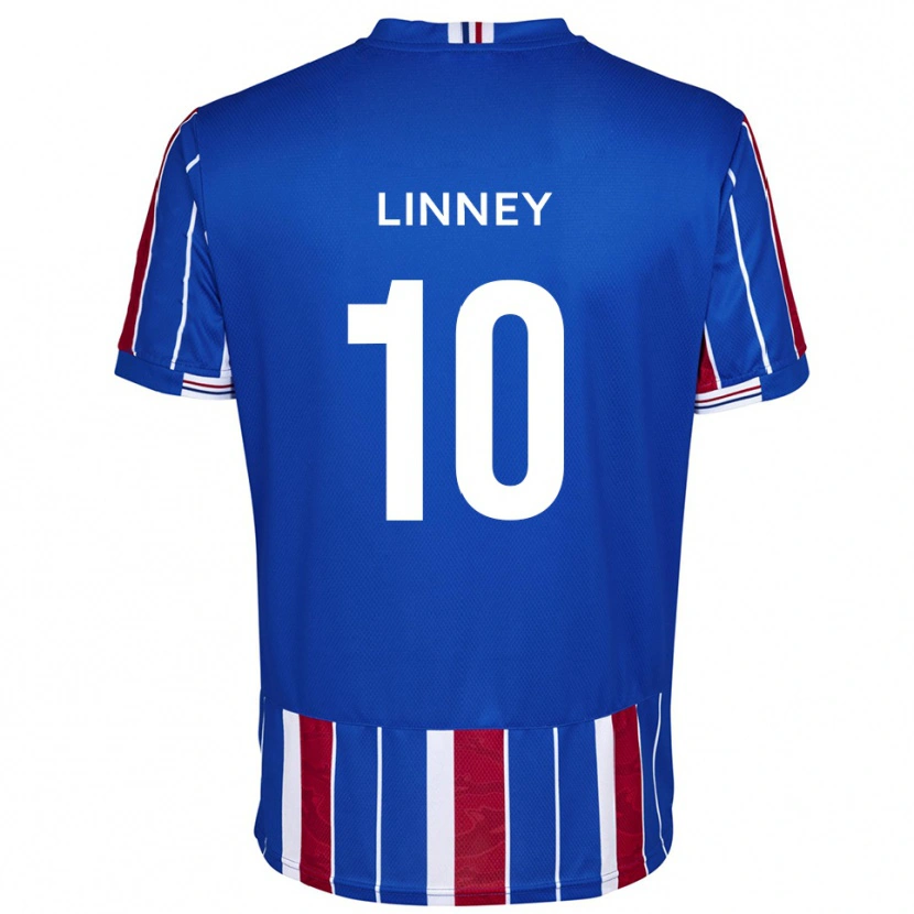 Danxen Kinder Regan Linney #10 Blau Rot Weiß Heimtrikot Trikot 2025/26 T-Shirt Schweiz