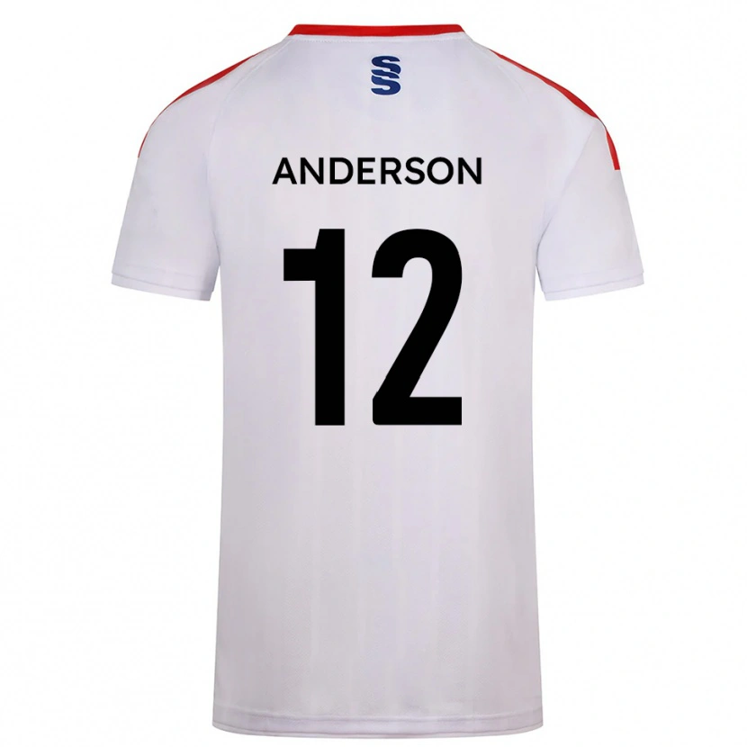 Danxen Kinder Zea Anderson #12 Weiß Marine Heimtrikot Trikot 2025/26 T-Shirt Schweiz