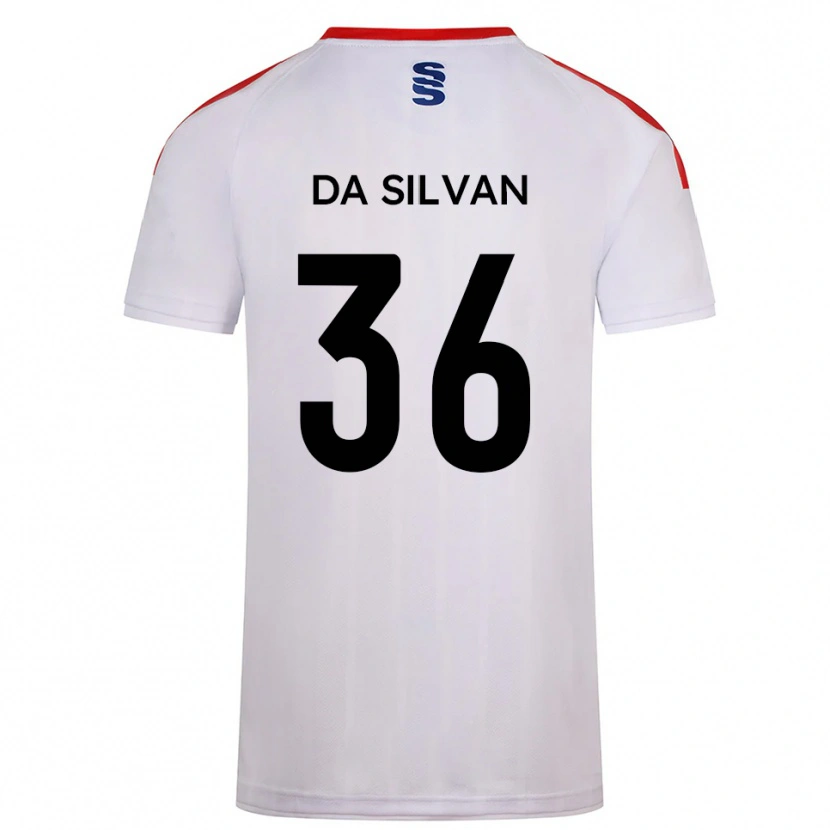 Danxen Kinder Elisaro Da Silvan #36 Weiß Marine Heimtrikot Trikot 2025/26 T-Shirt Schweiz