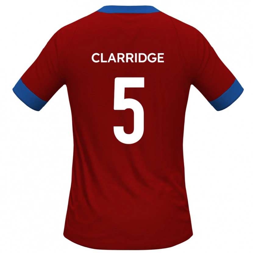 Danxen Kinder James Clarridge #5 Rot Blau Heimtrikot Trikot 2025/26 T-Shirt Schweiz