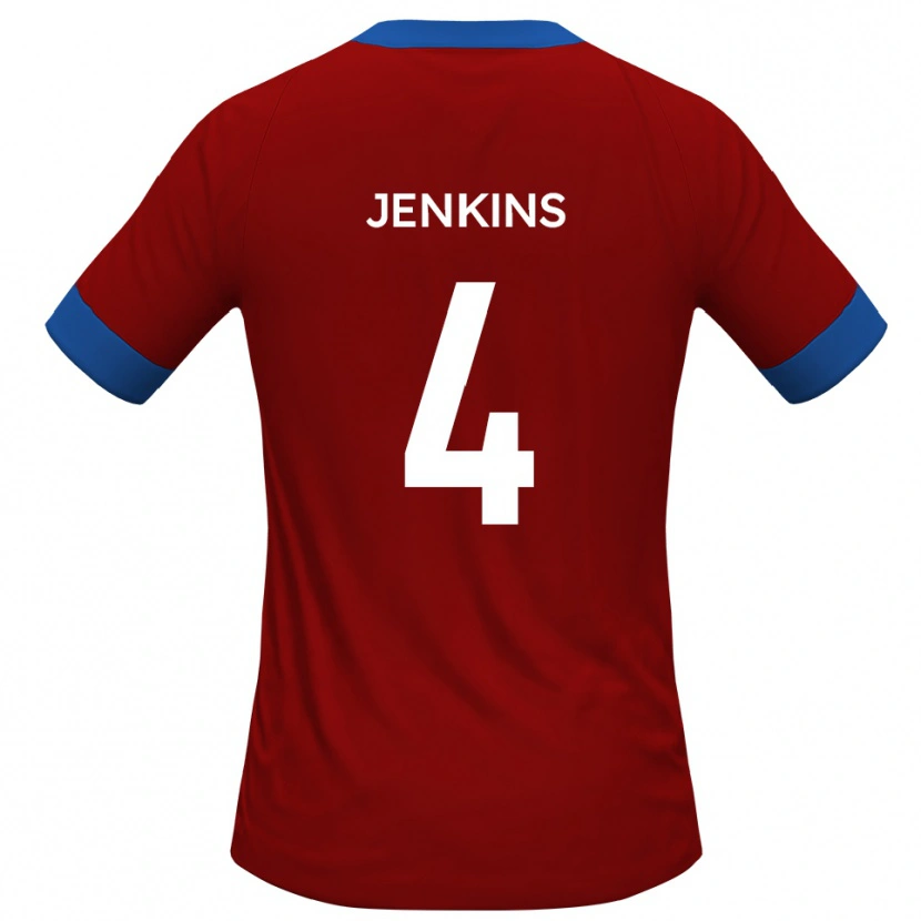Danxen Kinder Luke Jenkins #4 Rot Blau Heimtrikot Trikot 2025/26 T-Shirt Schweiz