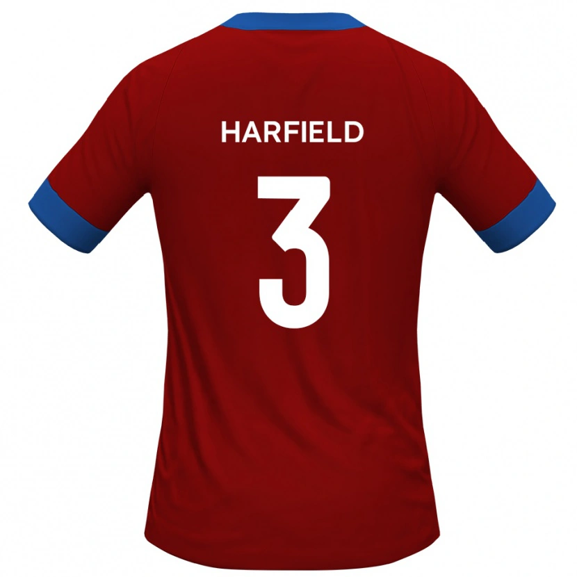 Danxen Kinder Ollie Harfield #3 Rot Blau Heimtrikot Trikot 2025/26 T-Shirt Schweiz