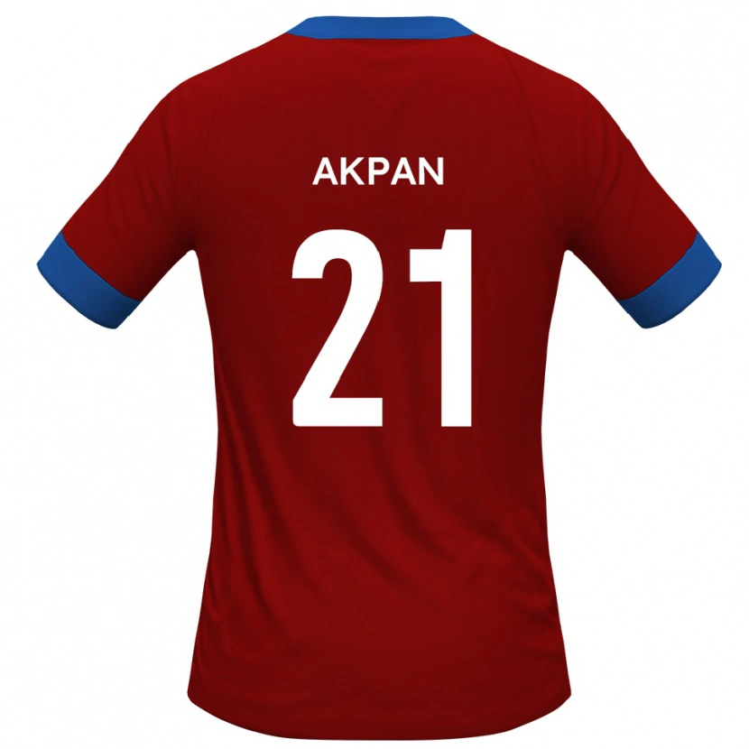 Danxen Kinder Ashley Akpan #21 Rot Blau Heimtrikot Trikot 2025/26 T-Shirt Schweiz