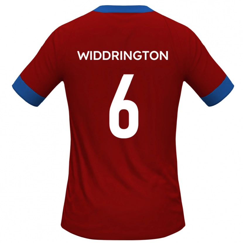 Danxen Kinder Theo Widdrington #6 Rot Blau Heimtrikot Trikot 2025/26 T-Shirt Schweiz