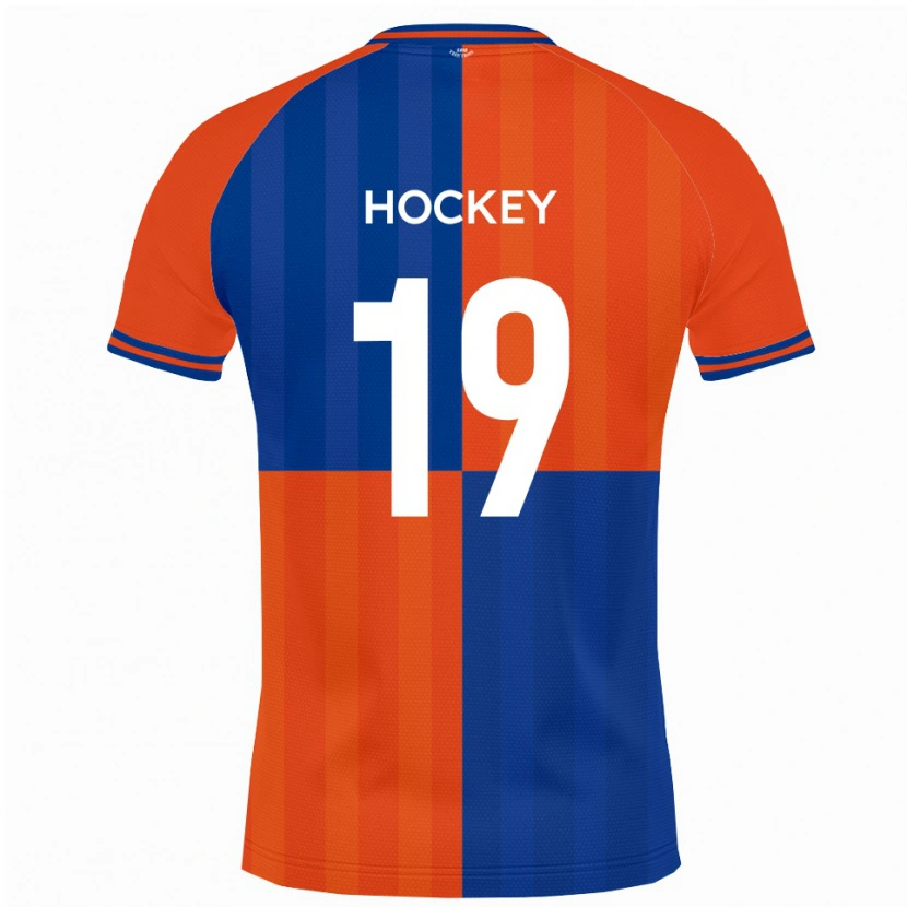Danxen Kinder Freddie Hockey #19 Orange Königsblau Heimtrikot Trikot 2025/26 T-Shirt Schweiz