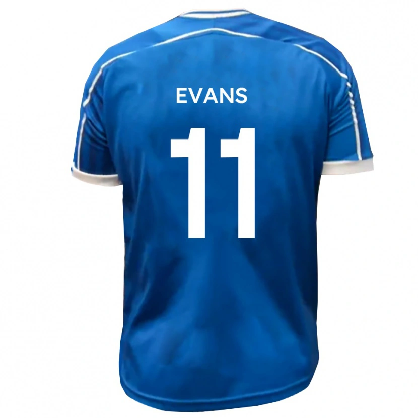 Danxen Kinder Kieron Evans #11 Blau Weiß Heimtrikot Trikot 2025/26 T-Shirt Schweiz