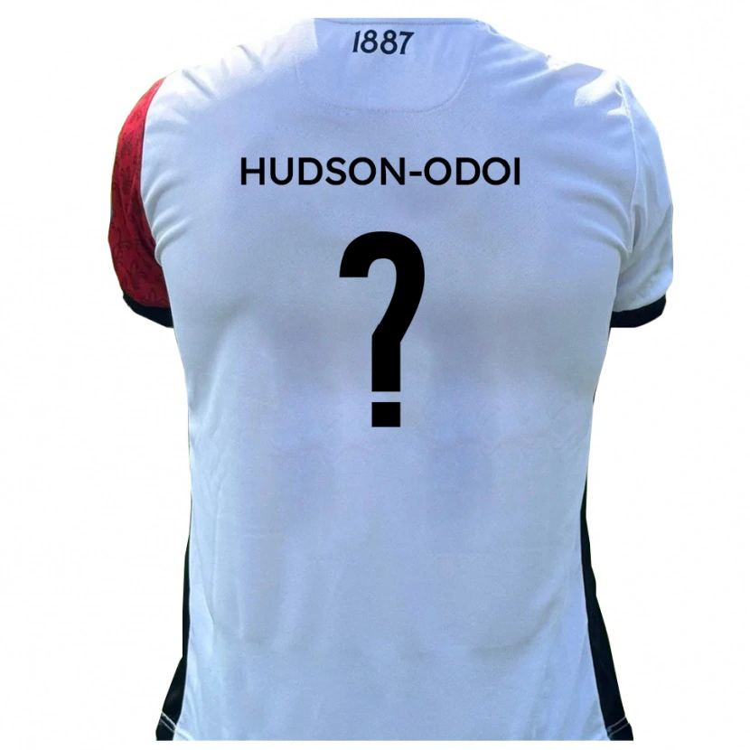 Danxen Kinder Jayden Hudson-Odoi #0 Rot Weiß Heimtrikot Trikot 2025/26 T-Shirt Schweiz