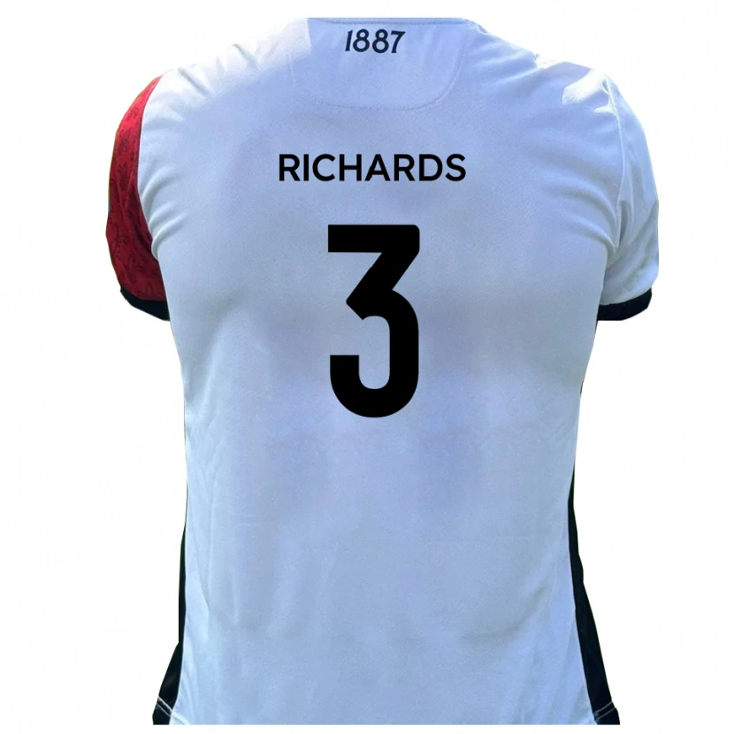 Danxen Kinder Caleb Richards #3 Rot Weiß Heimtrikot Trikot 2025/26 T-Shirt Schweiz