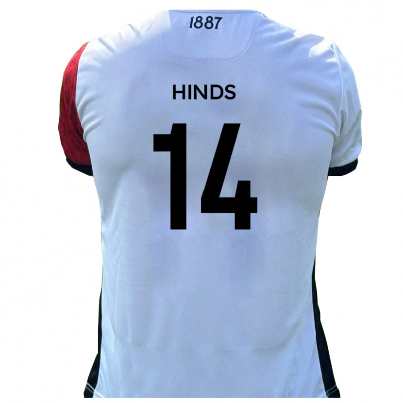 Danxen Kinder Tariq Hinds #14 Rot Weiß Heimtrikot Trikot 2025/26 T-Shirt Schweiz