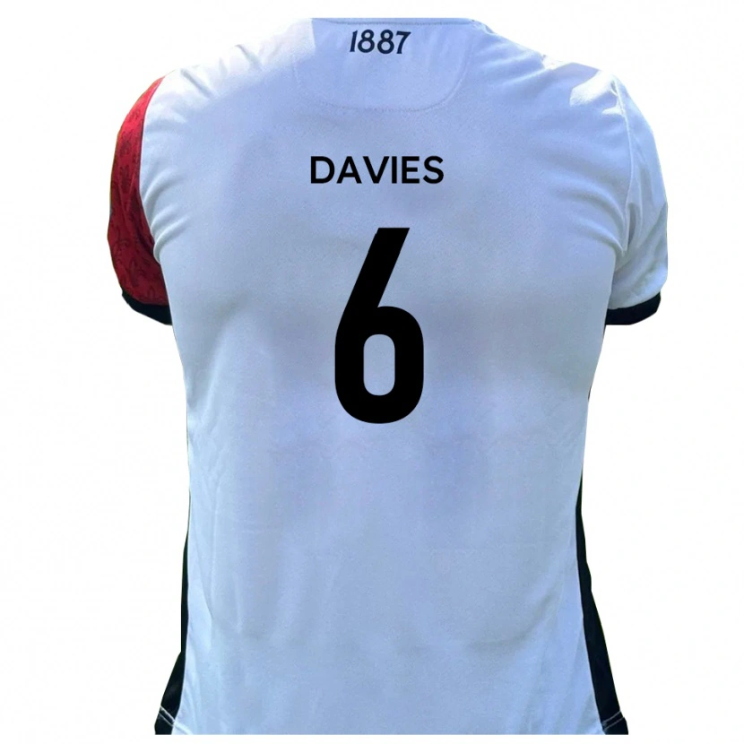 Danxen Kinder Dillan Davies #6 Rot Weiß Heimtrikot Trikot 2025/26 T-Shirt Schweiz