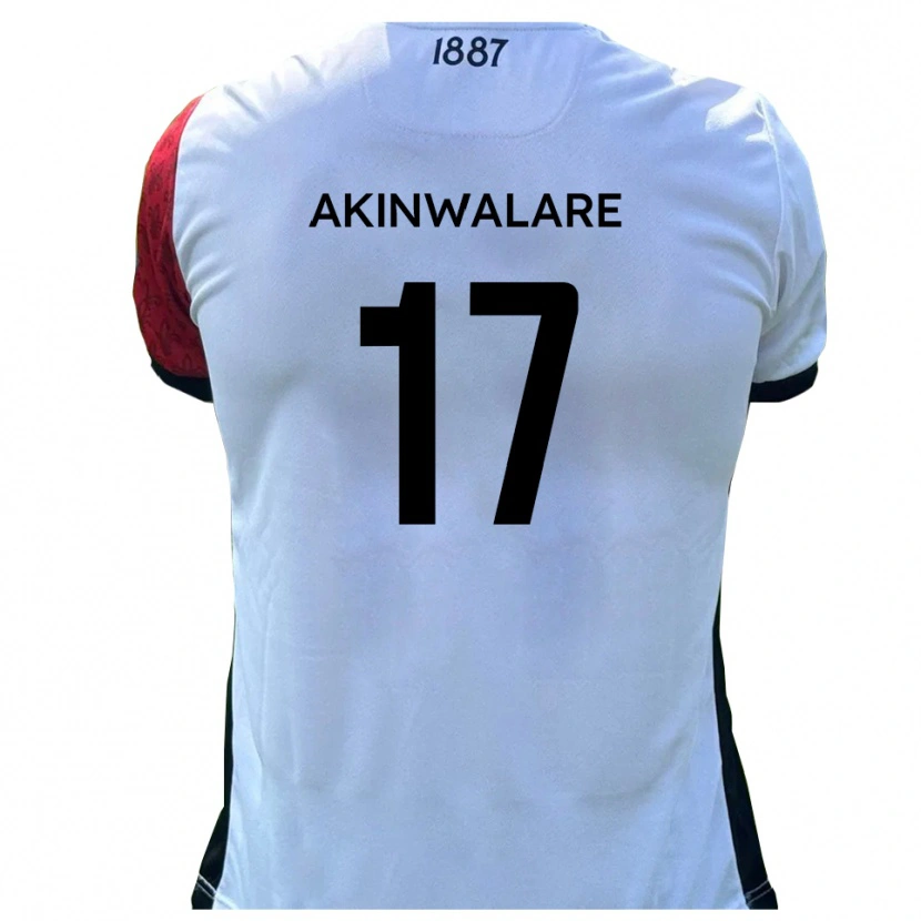 Danxen Kinder Seyi Akinwalare #17 Rot Weiß Heimtrikot Trikot 2025/26 T-Shirt Schweiz