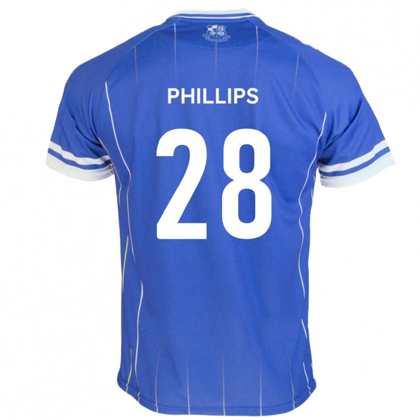 Danxen Kinder Declan Phillips #28 Königsblau Heimtrikot Trikot 2025/26 T-Shirt Schweiz