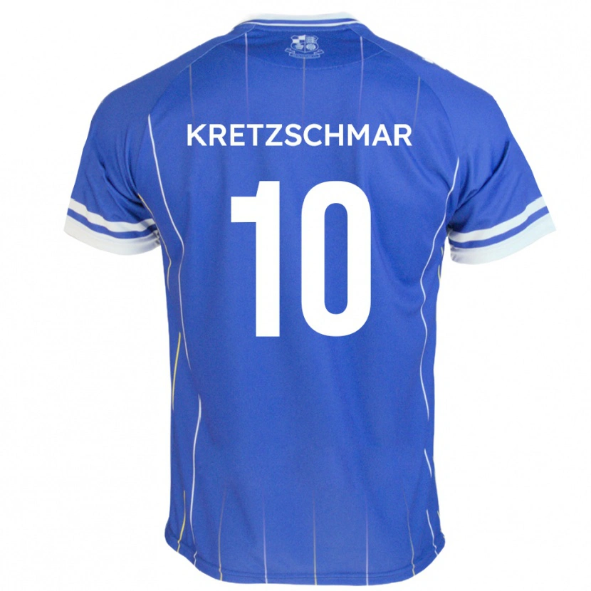 Danxen Kinder Max Kretzschmar #10 Königsblau Heimtrikot Trikot 2025/26 T-Shirt Schweiz