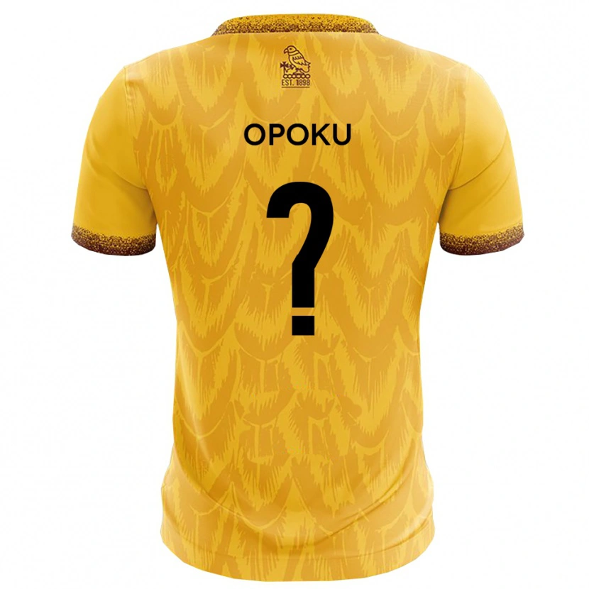 Danxen Kinder Michael Opoku #0 Gelb Braun Heimtrikot Trikot 2025/26 T-Shirt Schweiz