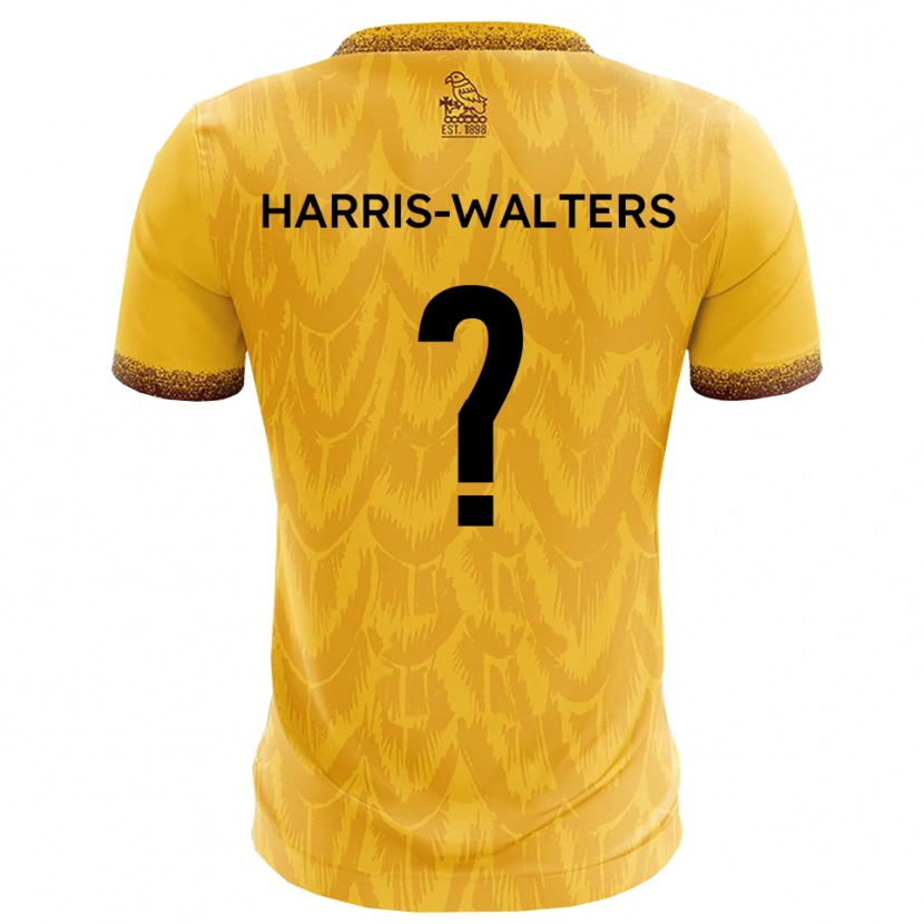 Danxen Kinder Ilanna Harris-Walters #0 Gelb Braun Heimtrikot Trikot 2025/26 T-Shirt Schweiz